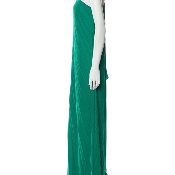 Halston Heritage One Shoulder Pleated Dress - Picture 3 of 3